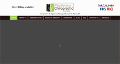 Desktop Screenshot of mapleviewchiropractic.com